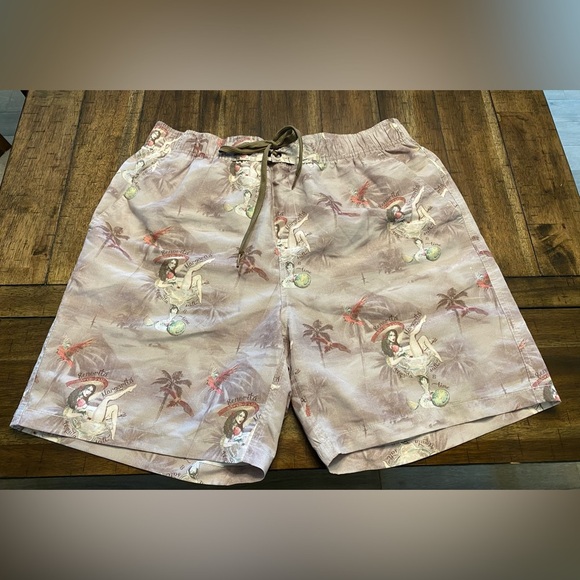 Men's Paradise Shores Large Lined Board Shorts, Swim Trunks - Picture 1 of 4